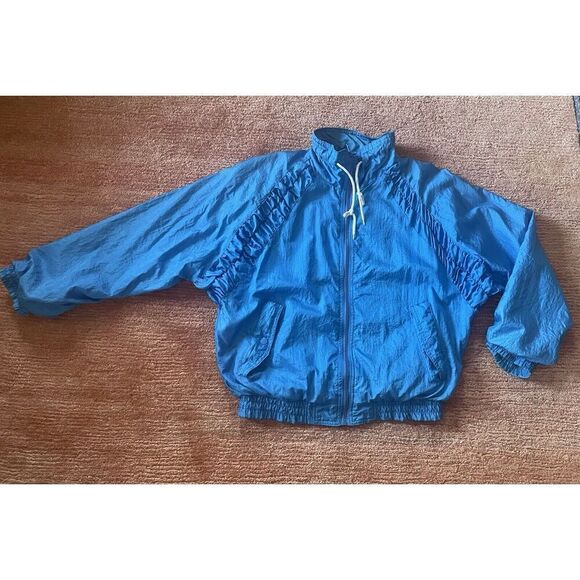 Vintage 80's Blue Puffer by Westside Connection Women’s Jacket Size Small - Picture 2 of 9